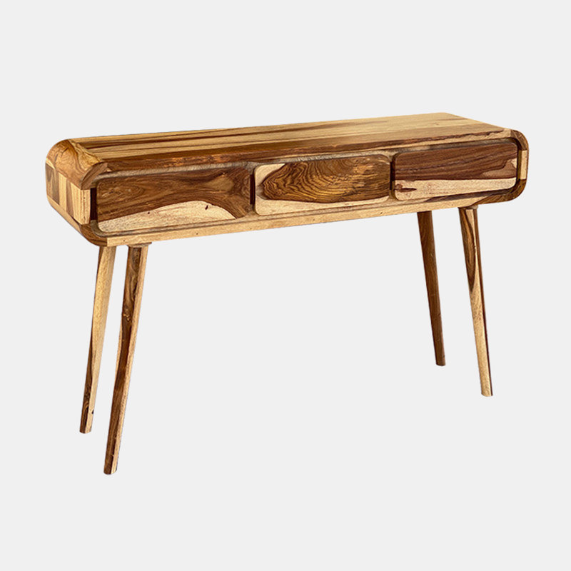 Brigette 120cm Solid Wood Console Table, Cow