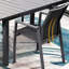 Set Of 4 Aluminum Patio Dining Chairs, Fully Assembled Stackable Outdoor Chairs-169042542