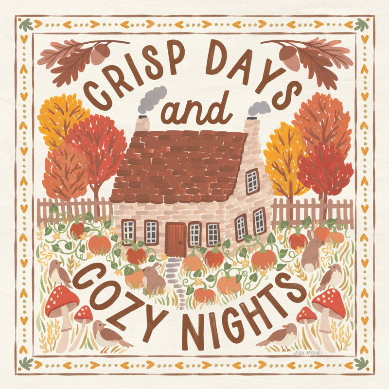 «Autumn Days IV» par Laura Marshall 90582, H 12 po x l 12 po