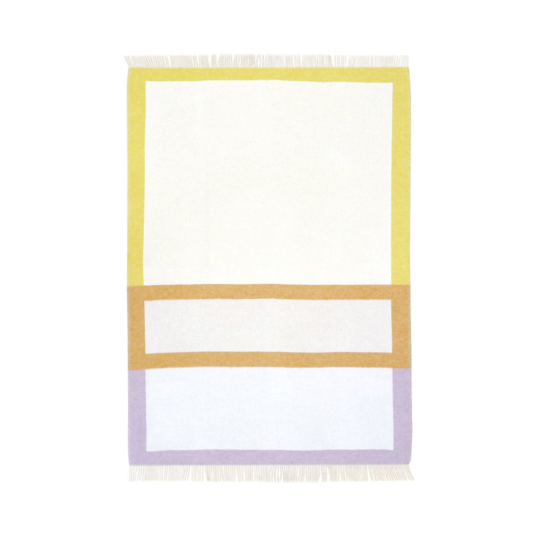 Throw Blanket, Lilac/Yellow
