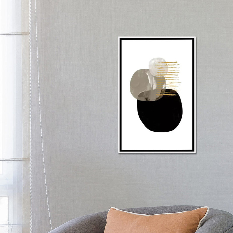 « minimal tone » par dan hobday-print, Toile blanche encadrée, H 60 po x l 40po x P 1,5 po