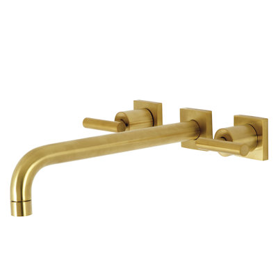 Kingston Brass KS6051CML Manhattan Wall Mount Tub Faucet, Polished Chrome