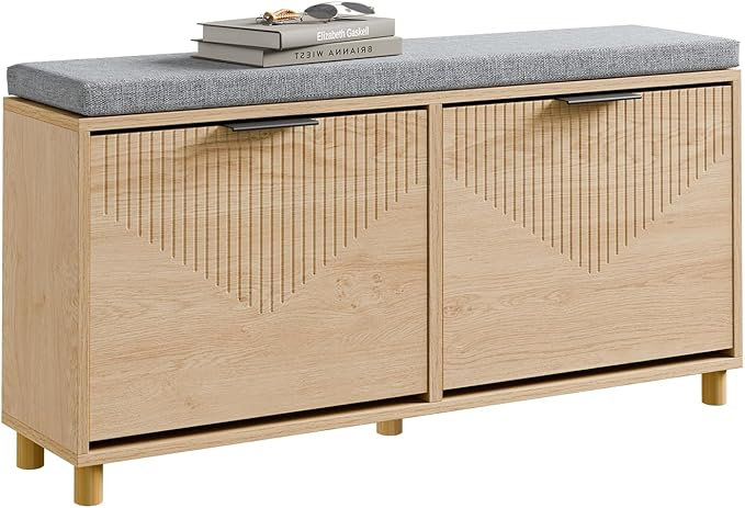 8 Pair Shoe Storage Bench