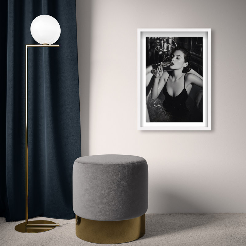 Darkened Glow Print by Oliver Gal, 46.5"H x 31.5"W, White Shadowbox