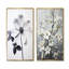 Calmness noir et blanc cornouiller - ensemble d'art mural en toile de cornouiller de 2-1979118059-1979118055