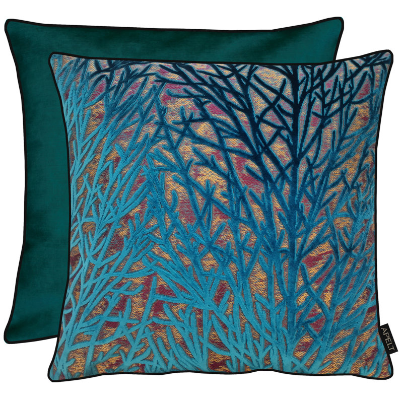 Fenja Floral Square Cushion, 45cm H x 45cm W, Polyester