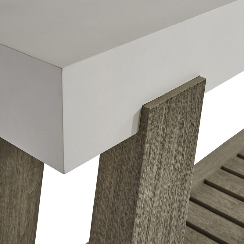 Rochelle Transitional 68'' White Rectangular Console Table with Storage