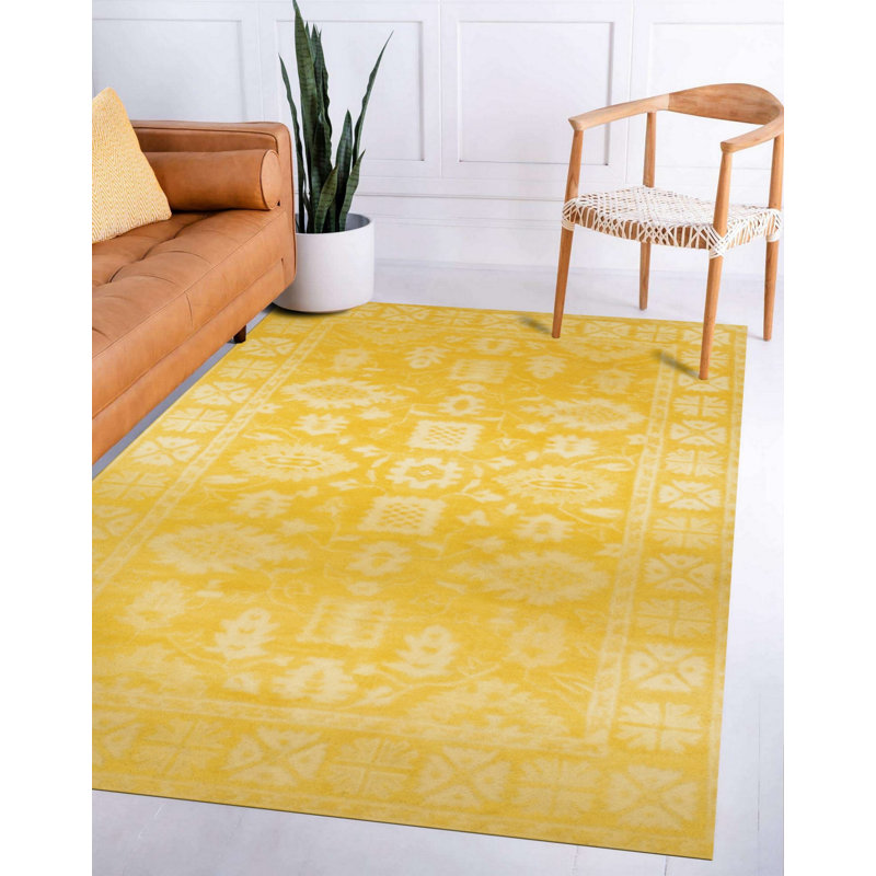 Hand Tufted Wool Geometric Area Rug, 8' x 10'