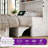 Farmhouse Queen Murphy Bed with  Bookcase Headboard & Built-In Desk & LED Lights, White-1298973671-1298973665