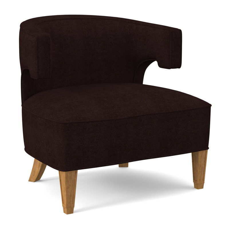 Chaise Laurel, Ambre, Mélange de polyester acajou Margaret