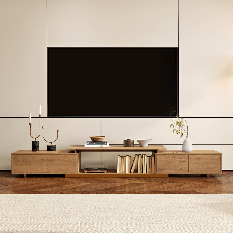 Meuble télé avec rangement Mordelle, Beige