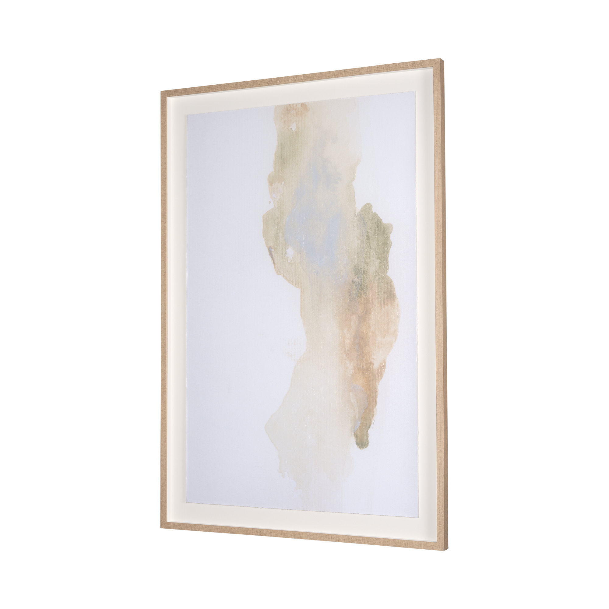 Can you See the Peace by Ira Havuka a Hand Embelished Textured Framed Art Print Matted under Glass, Can you Hear the Peace