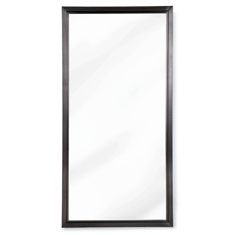 Malibu Metal Wall Mirror, Black