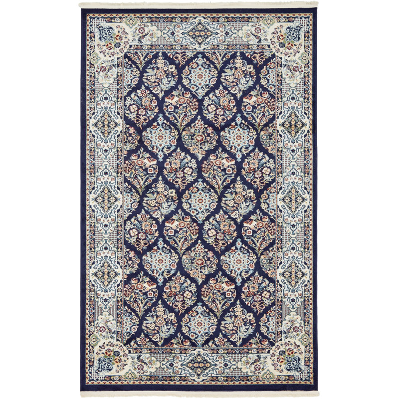 Jackson Floral Indoor Rug, Rectangle 5'3" x 8'
