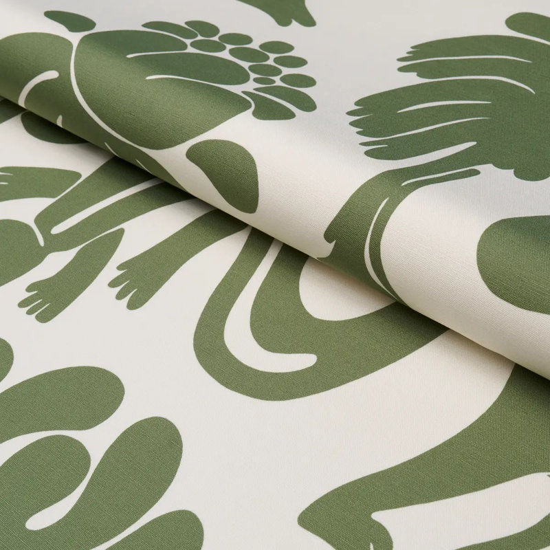 Tissu Call of the Jungle, Vert
