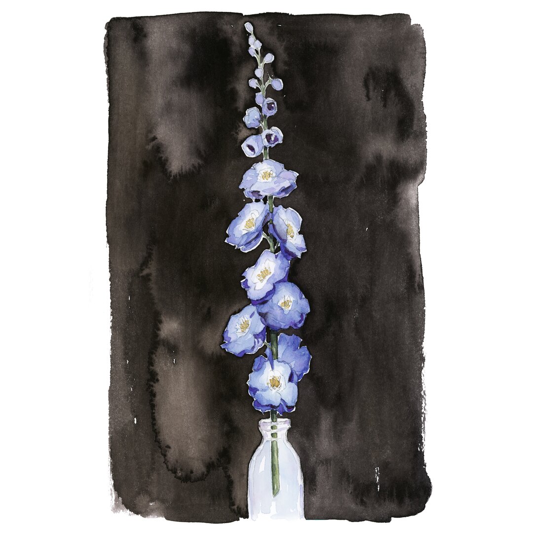 Wandbild Blue Delphinium II von Grace Popp