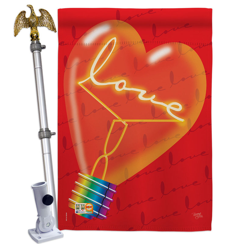 Ensemble de 2 drapeaux en polyester 3 pi 4 po x 2 pi 4 pi