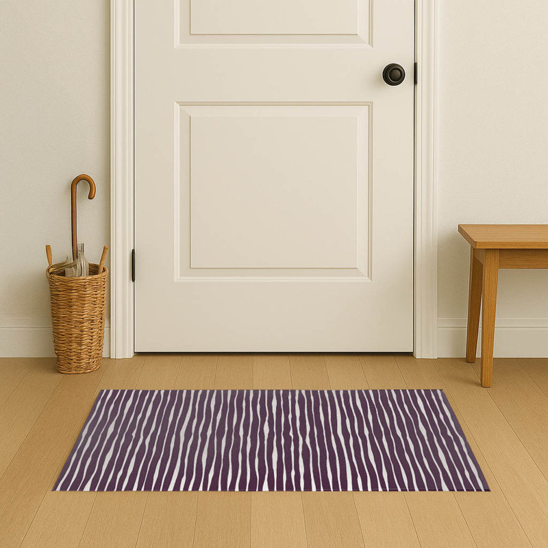 Paillasson Sploog, L 36 po x L 60 po, Aubergine