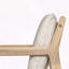 Fauteuil club d'extérieur en bois d'acacia
