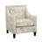 Hilga Erica Accent Armchair With Chrome Nailhead Trim-634683702