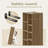 73'' H X 23.6'' W Tall Bookcase With 2 Drawers & Storage Cabinet-1502980505
