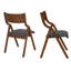 Ensemble de chaises pliantes rembourrées en tissu matte-989472350