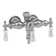 P0006 Tub Faucet with Diverter Handle and Lock Down Nuts