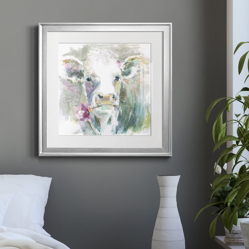Princesse Gracie par J Paul - reproduction d'art encadrée, Papier avec cadre argenté, H 17,5 po x l 17,5 po x P 1,5 po