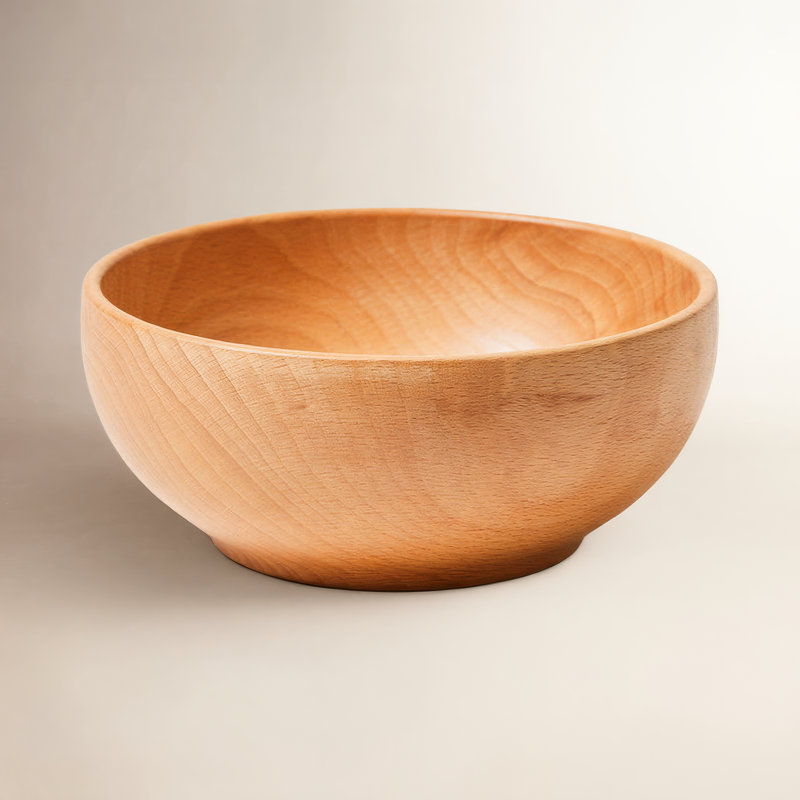 Utility Handmade Wood Salad Bowl
