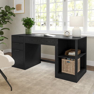 Martha Stewart Kayden Modular Desk, 2-Tier Shelf And File Cabinet
