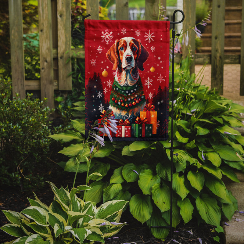 Drapeau de jardin en polyester double face H 15,5 po x l 11,25 po