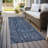 Machine Washable Indoor/Outdoor Chantille ACN1145 Blue Rug-56066596