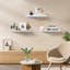 Ensemble de 3 tablettes murales flottantes, tablettes modernes pour cadres et décorations murales, tablettes murales robustes pour le salon, la cuisine, etc.-1087620440