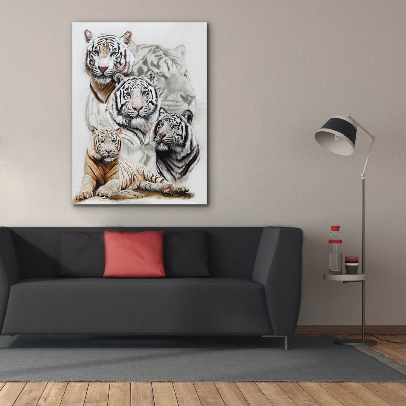 «Kemonie Baron on Canvas» par Barbara Keith, reproduction, H 54 po x l 40 po x P 1,5 po
