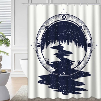 Rideau de douche Star River Compass