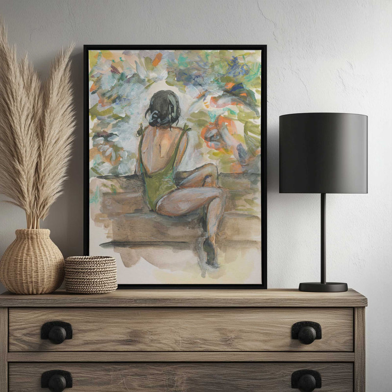 «Peaceful Moments» par Jessica Mingo, reproduction d'art, L 12 po x H 16 po, Toile avec cadre, Tanné