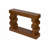 47.24" Wood Console Table With Block Stacked Design
