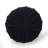 Bordeaux  Knitted Cotton Round Pouf, Dark Blue