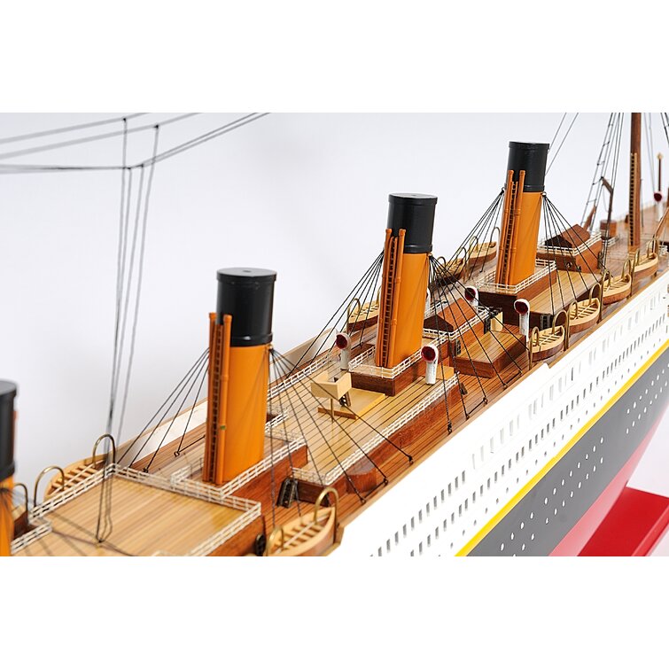 Old Modern Handicrafts X-Large Titanic Painted Model Boat
