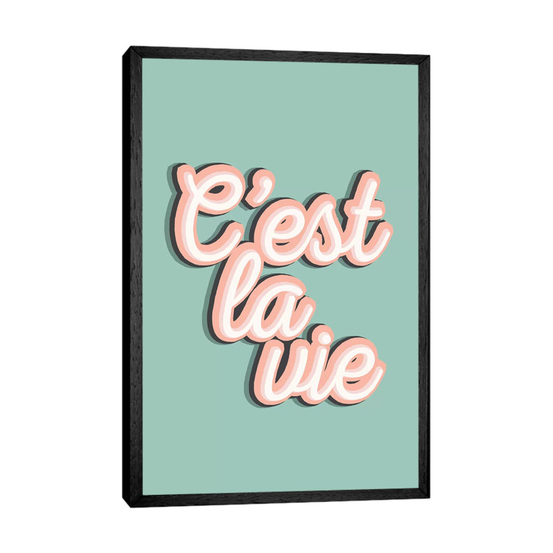 C'est La Vie by The Native State - Gallery-Wrapped Canvas Giclée on Canvas, 101.6 cm H x 66.04 cm W, Black Framed