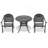 3-Piece Set Of Cast Aluminum Patio Furniture With Cushions