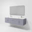 Ensemble de meuble-lavabo double mural 72 "avec miroir Geneva-87285994-91877472