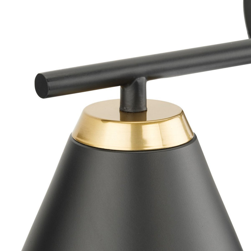 Avec 22-in 3-Light Matte Black Contemporary Bath Vanity Light