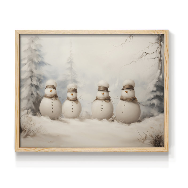 «Chirstmas Art» - DCCDXLV - Reproduction encadrée - Restickable, H 8 po x l 10 po, Naturel