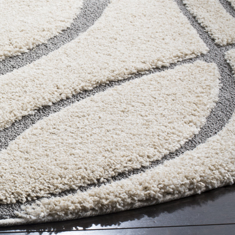 Striped Area Rug, Round 201 cm