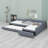  Wooden Daybed With Trundle and Drawer-1606682442