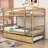 Dedrah Twin Over Twin Wood Bunk Bed With Twin Trundle-1928773188