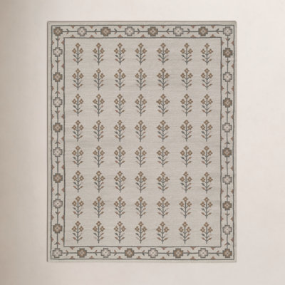 Heidi Flatweave Floral Wool Rug