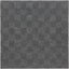 Hauteur intérieure / extérieure de 0,25 po, carreau de moquette auto-adhésif, polyester gris, (15 carreaux) (60 pieds carrés / boîte)
