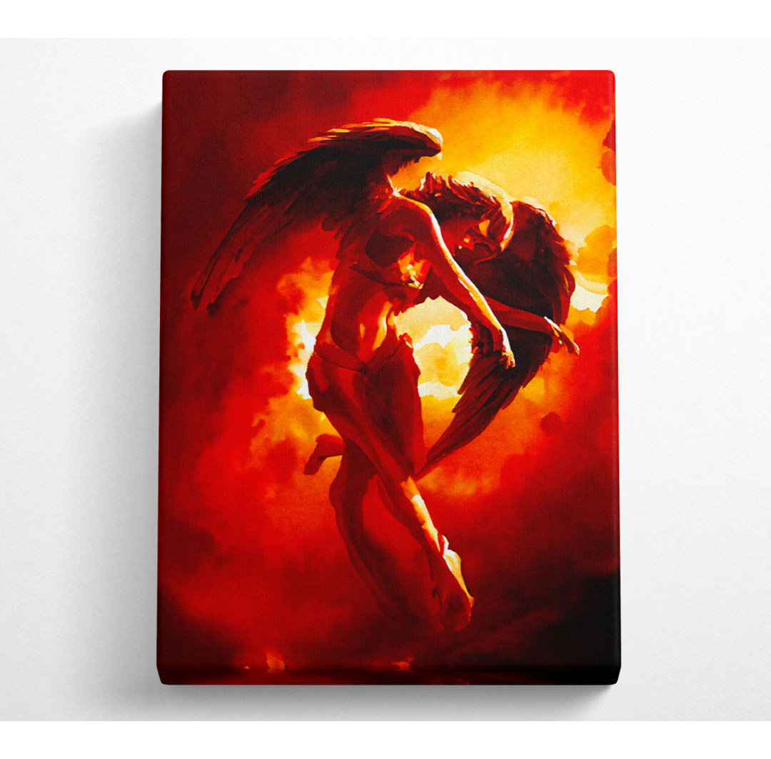 Roter Schutzengel - Kunstdrucke auf Leinwand - Wrapped Canvas